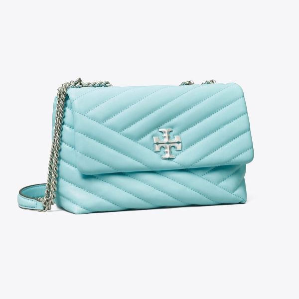 Сумка Tory Burch Kira Chevron Small Convertible Shoulder Bag Light Celeste