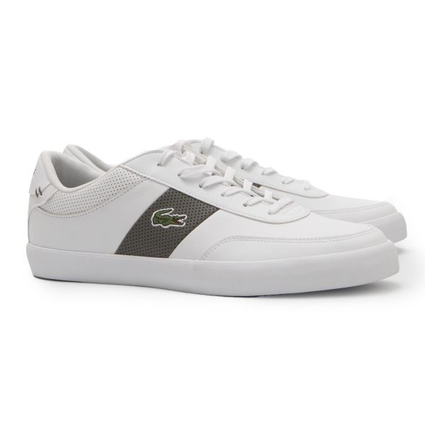 Кеди Lacoste Court-Master 0721 1 CMA WHT/KHK LTH/SYN