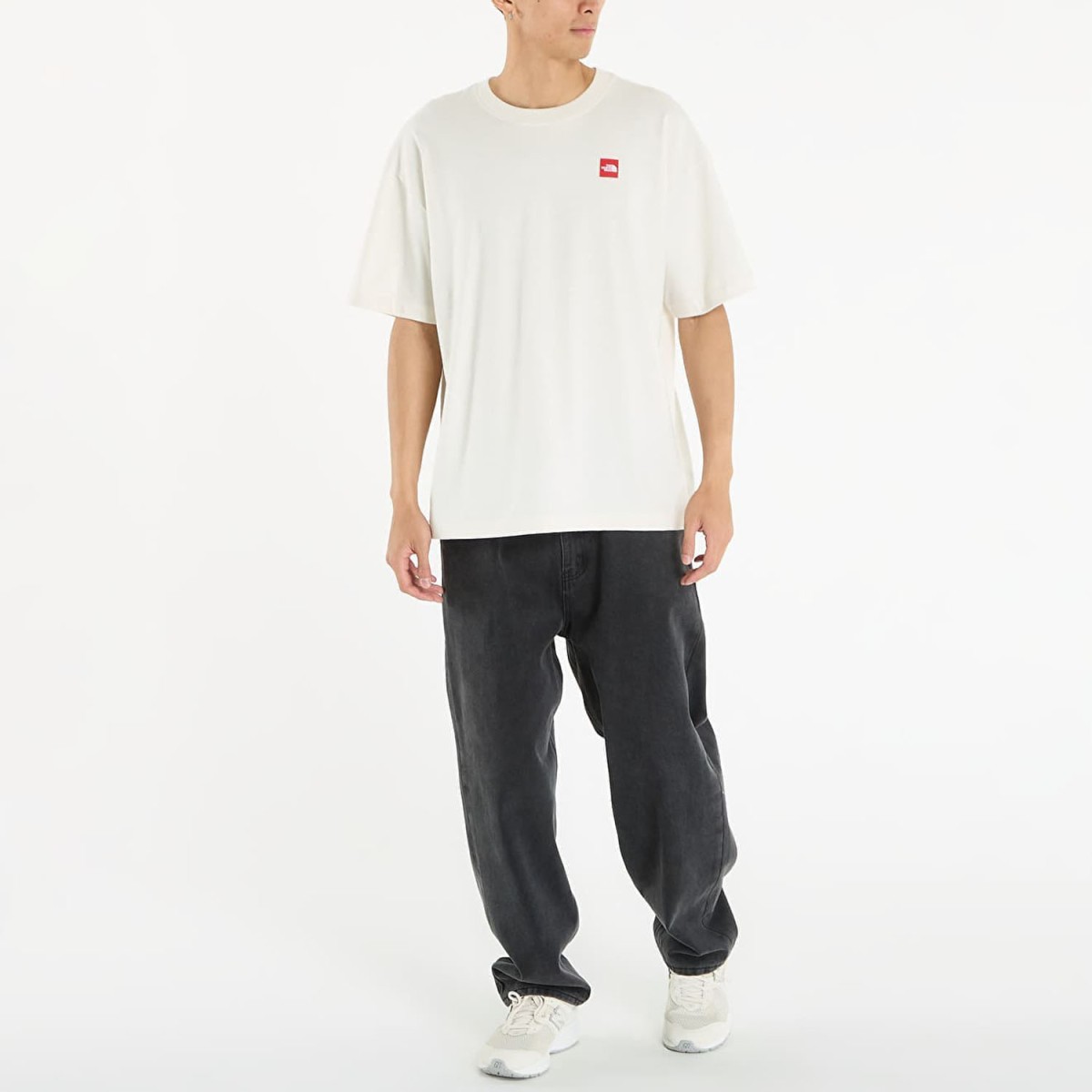 Футболка The North Face MS/S Red Box Kilimanja White Dune