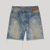 Шорти Palm Angels Jungle Denim Shorts Light Blue Off