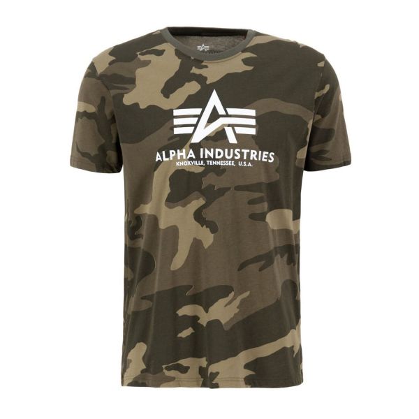 Футболка Alpha Industries 100501C olive camo