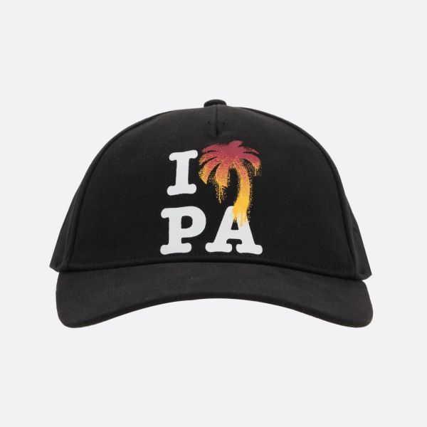 Кепка Palm Angels I love PA Cap Black White