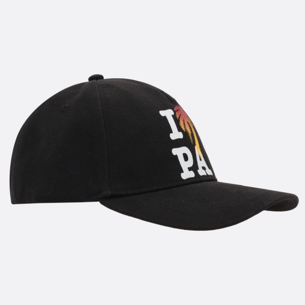 Кепка Palm Angels I love PA Cap Black White