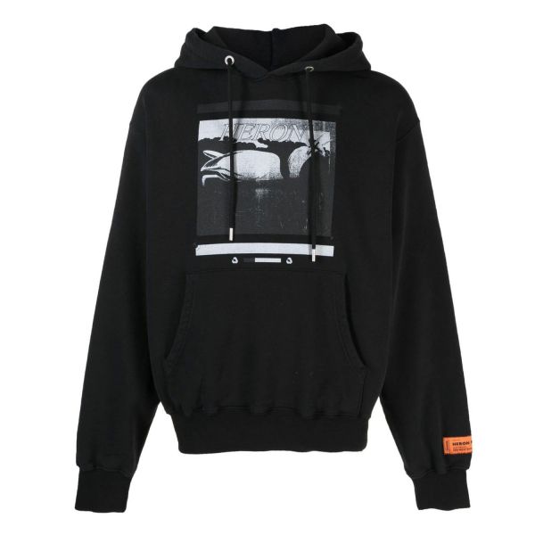 Худи Heron Preston Misprinted Heron Hoodie Black Black