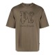 Футболка Palm Angels PA Monogram Statement Reg Brown Black