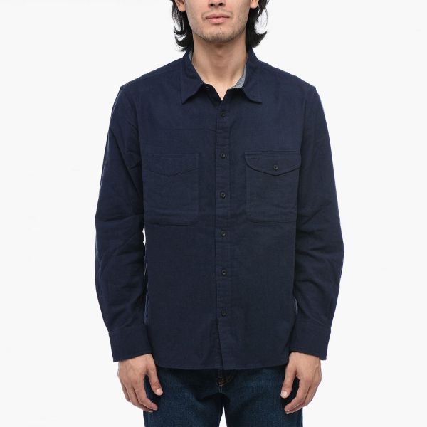 Овершорт Woolrich Solid Chamois Shirt Navy