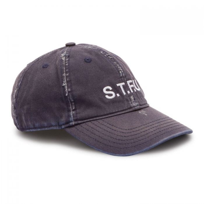 Кепка Heron Preston STFU Distressed Hat Blue White