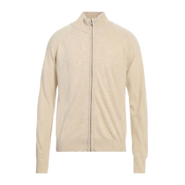 Кардиган Trussardi Cardigan Full Zip Lambswool Tofu