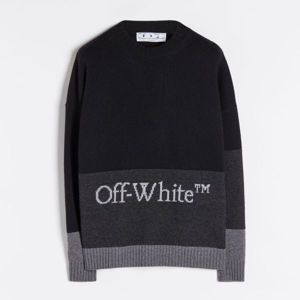 Свитер Off White Color Block Off Crewneck Black White