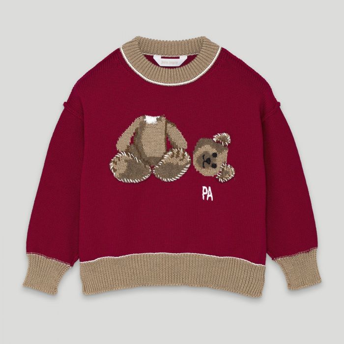 Свитер Palm Angels Bear Sweater Red Brown