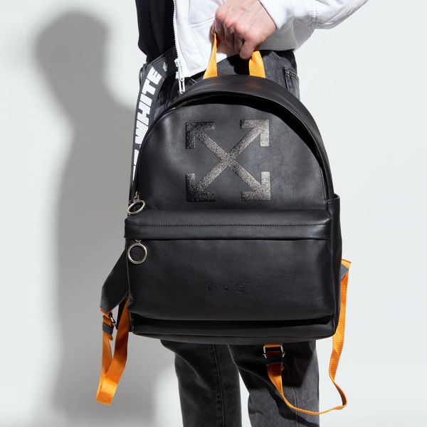 Рюкзак Off White Fasten Nappa Backpack Black Black