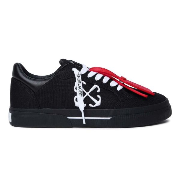 Кеди Off White New Low Vulcanized Canvas Black White OMIA293S24FAB0011001