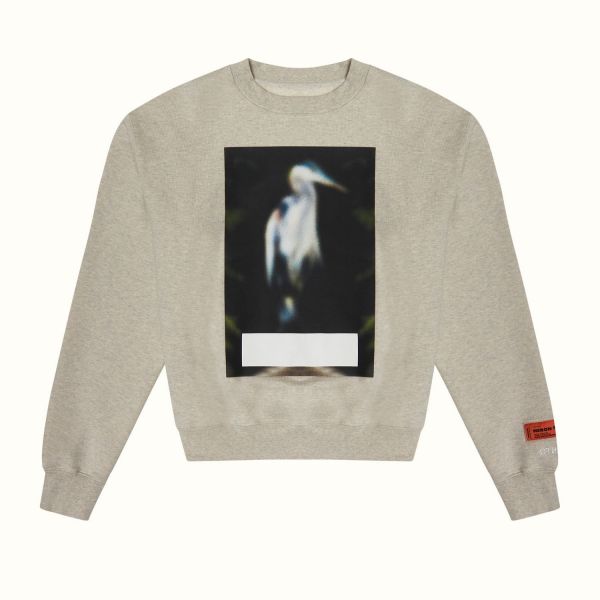 Свитшот Heron Preston Crewneck Censored Heron Grey Melange Gr