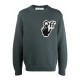 Светр Off White Hand Off Chunky Knit Crew Green Black