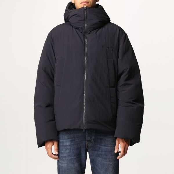 Пуховик Off White Minimal Hooded Puffer Black Black