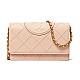 Сумка Tory Burch Fleming Soft Grained Chain Wallet Pink Down
