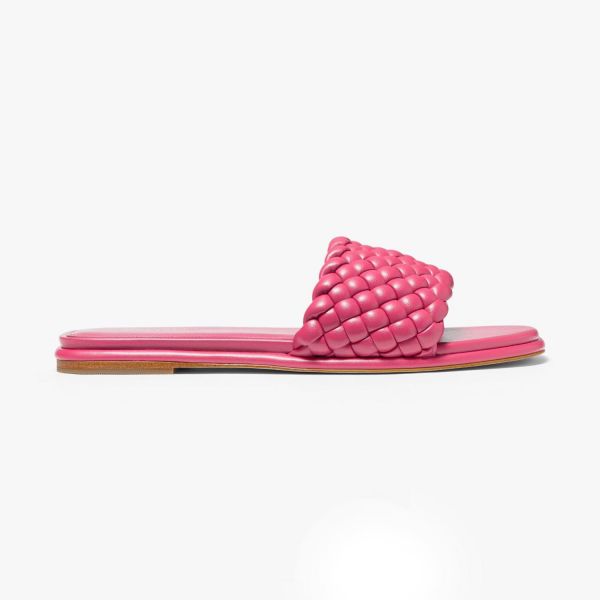 Шльопанці Michael Kors Amelia Flat Sandal Rubin Red