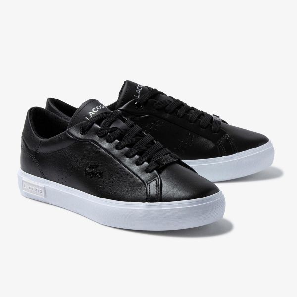 Кеды Lacoste Powercourt 2.0 0321 1 SFA BLK/WHT Leather 742SFA0038312