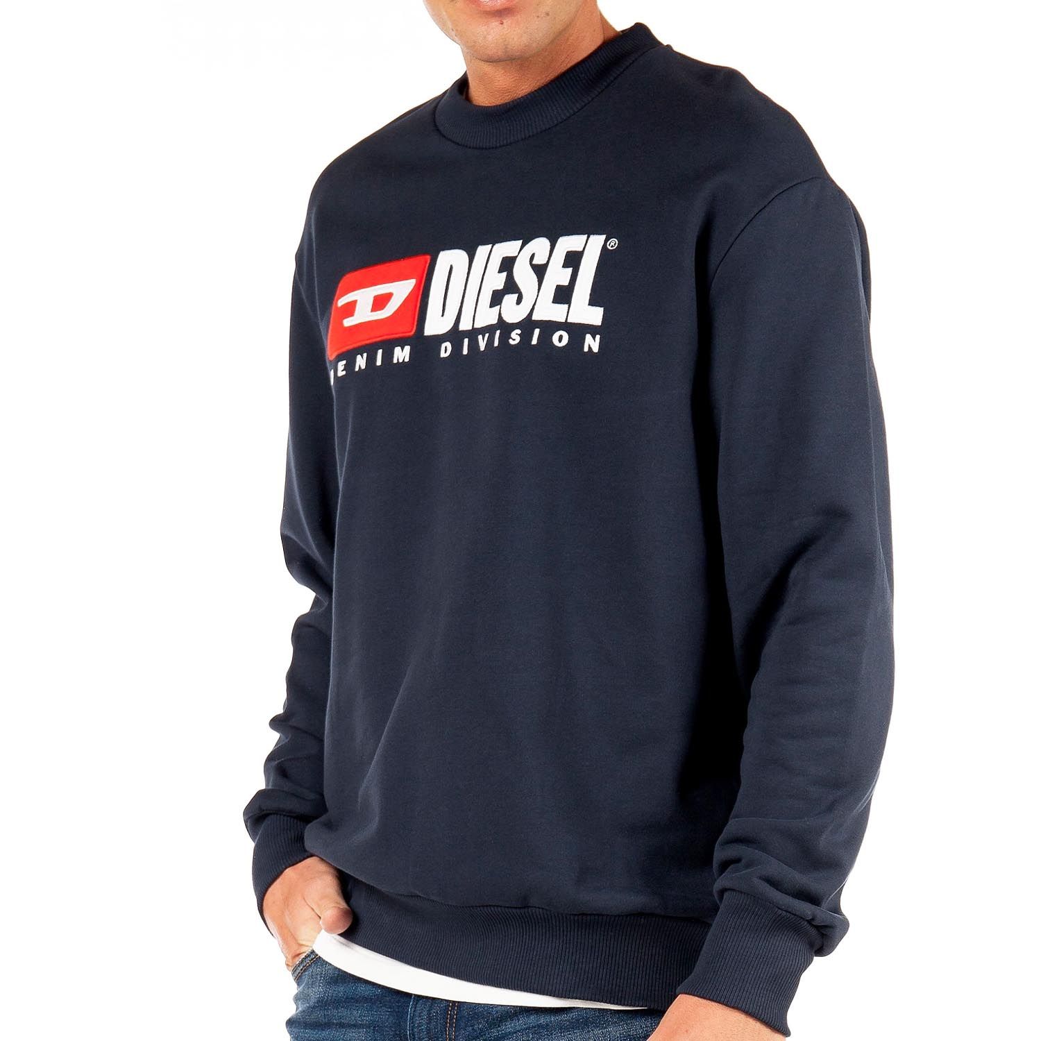 Світшот Diesel S-Crew-Division Sweat-shirt blue