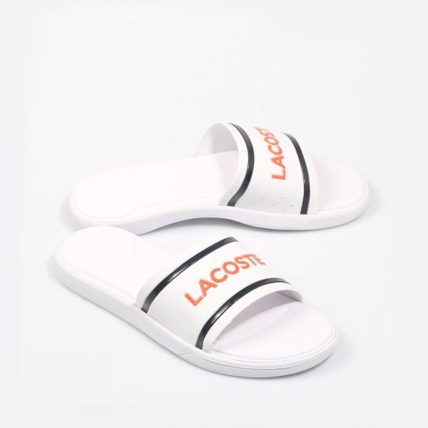 Шлепанцы Lacoste L.30 Slide 218 1 CAW White/Navy/Pink Synthetic