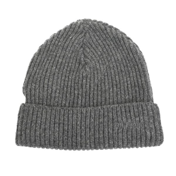 Шапка Off White Helvet Giga Beanie Melange Grey Me