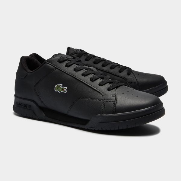 Кеды Lacoste Twin Serve 0721 2 SMA BLK/BLK Leather