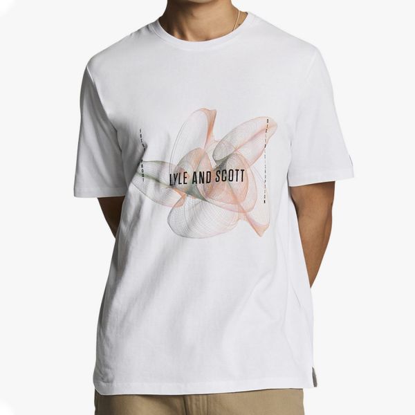 Футболка Lyle&Scott TS2209V White/Kinetic Orange