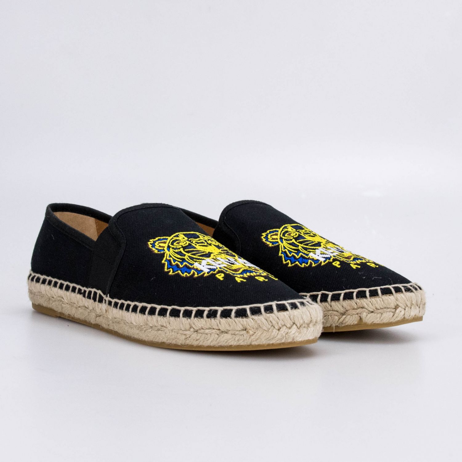 Kenzo Elastic Espadrille Noir brand centr