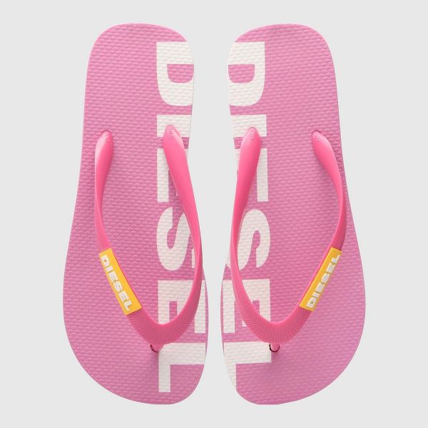 Шлепанцы Diesel SA-Briian Pink Carnation/Frees