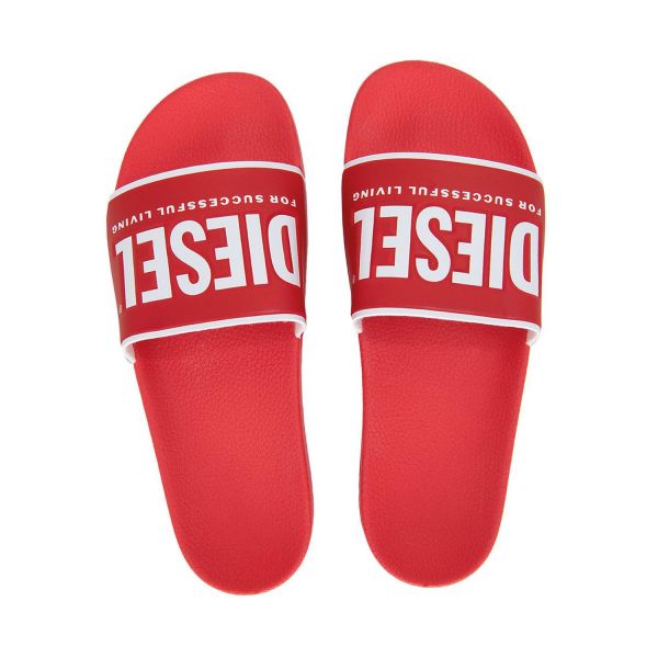 Шльопанці Diesel SA-Valla W Fiery Red/White