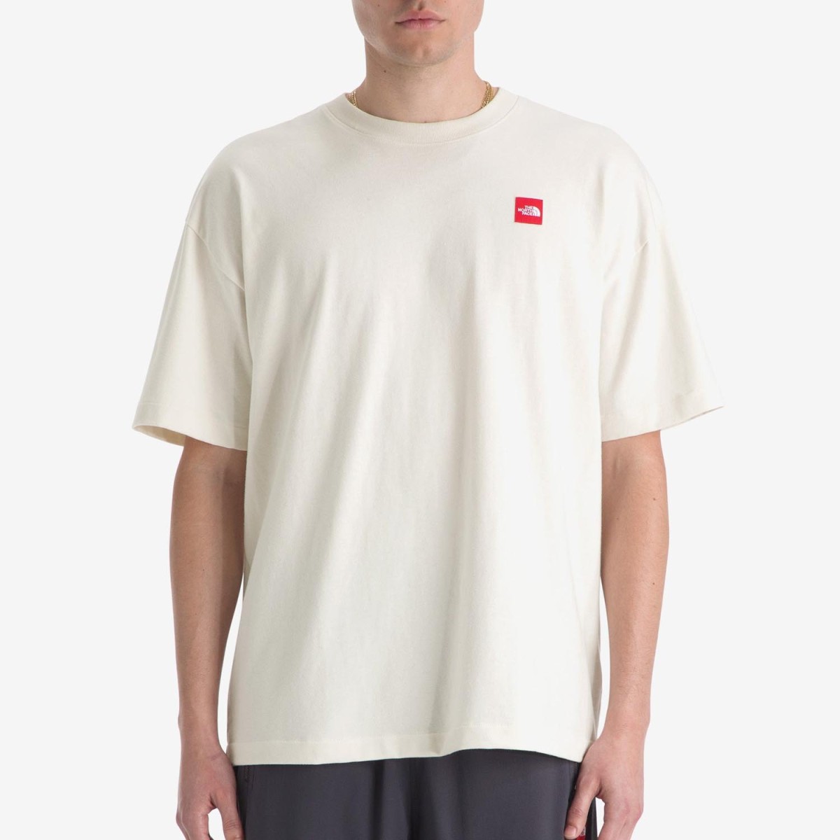 Футболка The North Face MS/S Red Box Kilimanja White Dune