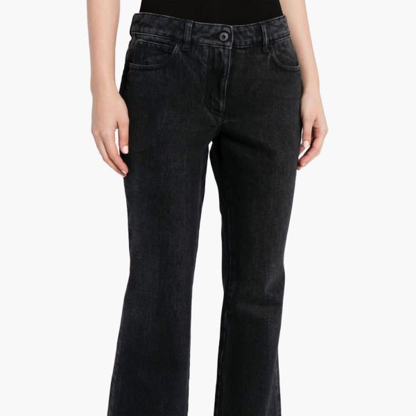 Джинсы Off White Slim Flared 5PKT Pants Vintage Black