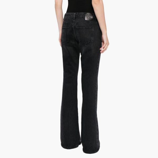 Джинсы Off White Slim Flared 5PKT Pants Vintage Black.