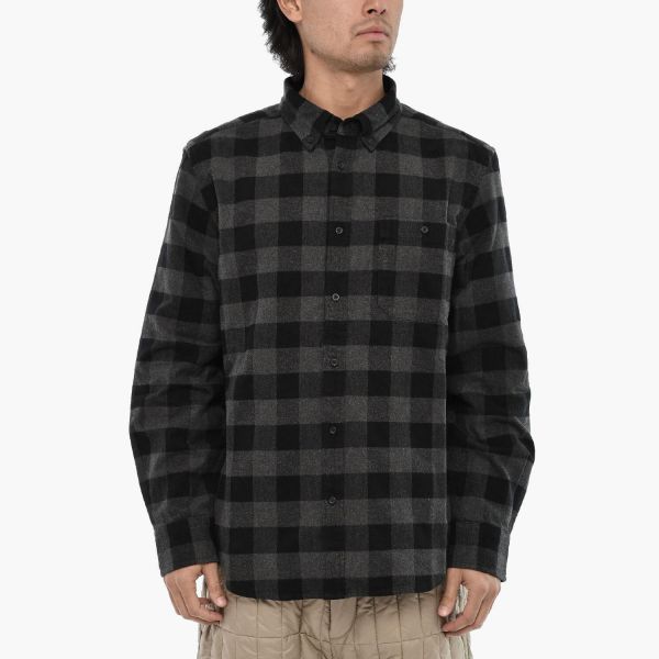 Овершорт Woolrich Trout Run Buffalo Shirt Charcoal