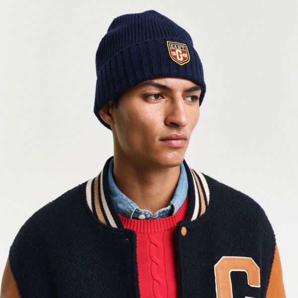 Шапка Gant 9910038 Marine.