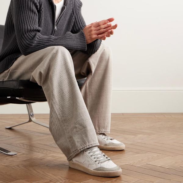 Кеди Golden Goose Ball Star White/Ice/Green.