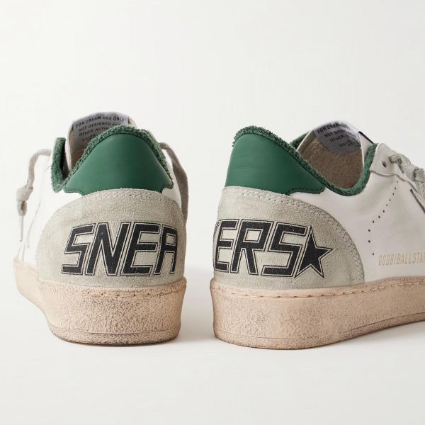 Кеди Golden Goose Ball Star White/Ice/Green.