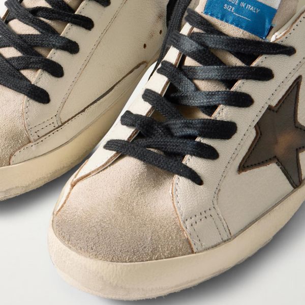 Кеди Golden Goose Super Star White/Beige/Brown.