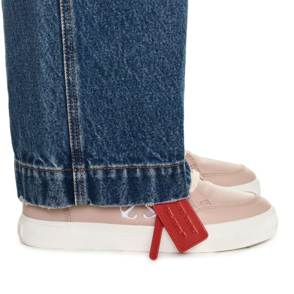 Кеди Off White New Low Vulcanized Calf Le Light Pink White.