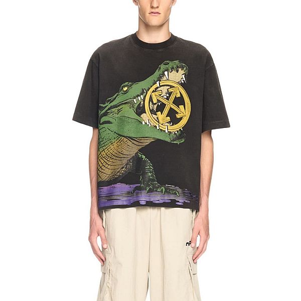 Футболка Off White Big Croco S/S Tee Vintage Black.