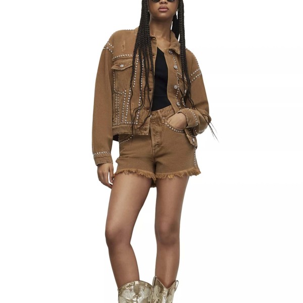 Шорти Allsaints Heidi Studded Shorts