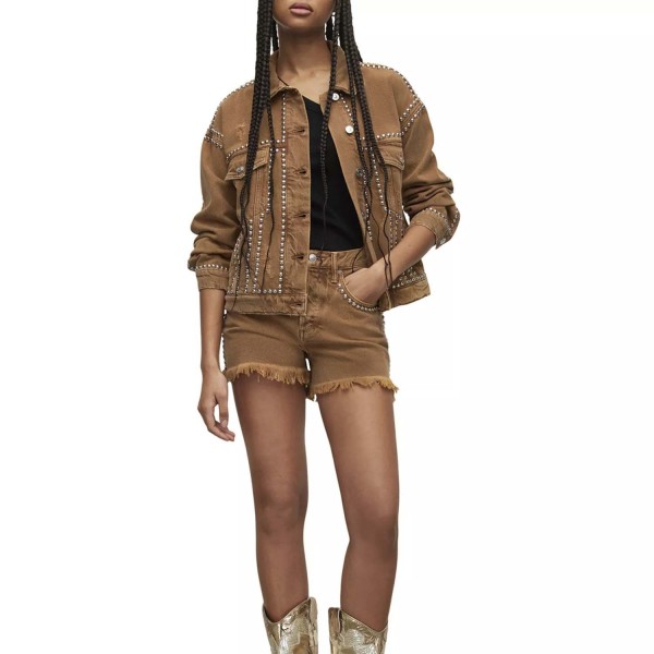 Шорти Allsaints Heidi Studded Shorts