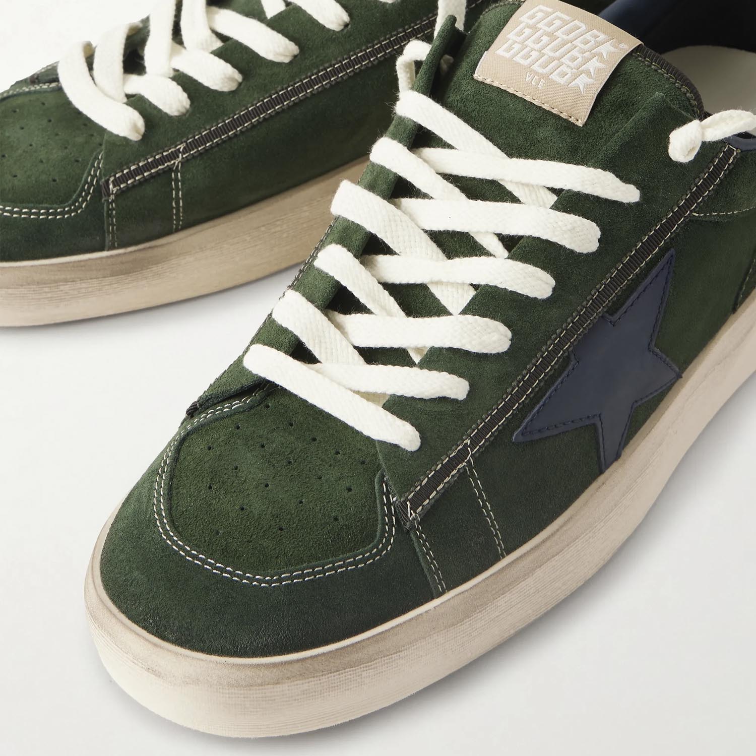 Кеди Golden Goose Stardan Con Green/Blue/White GMF00333.F008104.35954