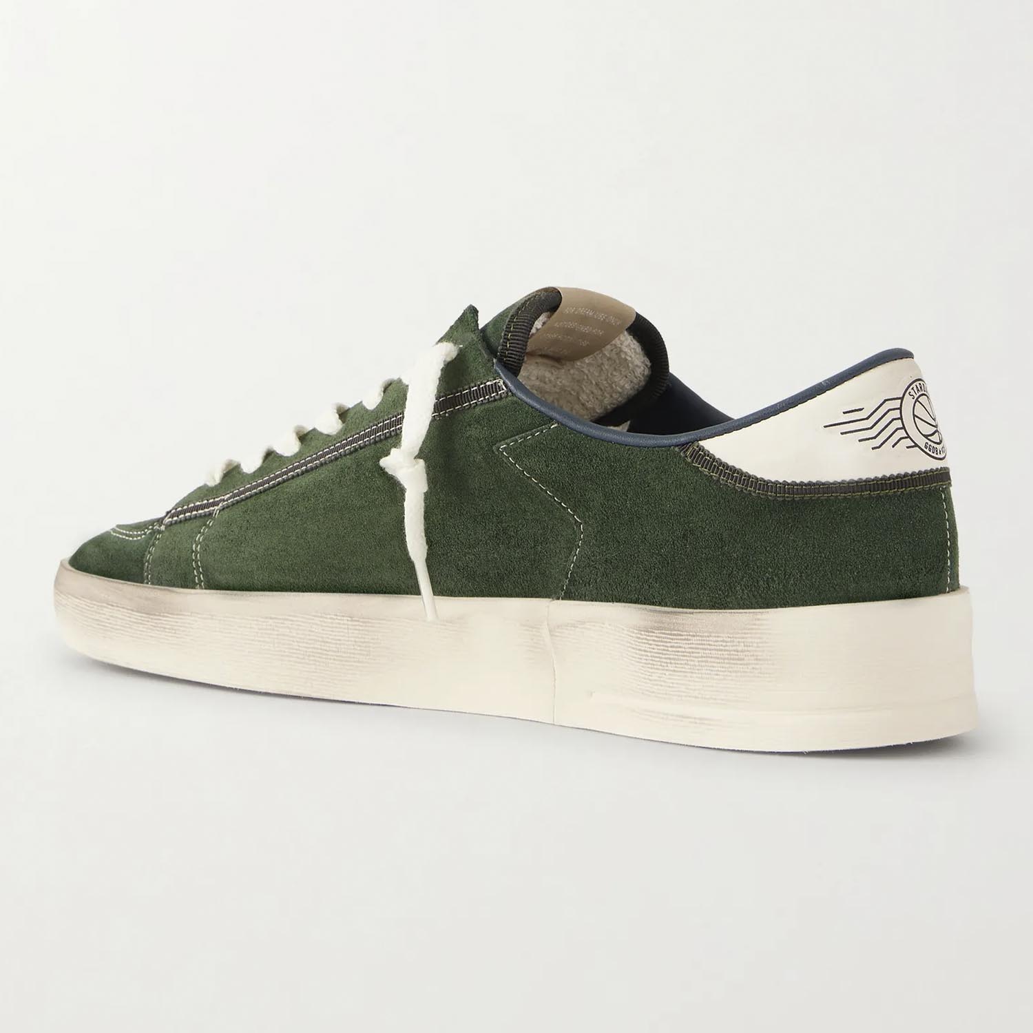 Кеди Golden Goose Stardan Con Green/Blue/White GMF00333.F008104.35954