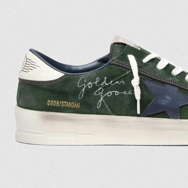 Кеди Golden Goose Stardan Con Green/Blue/White GMF00333.F008104.35954