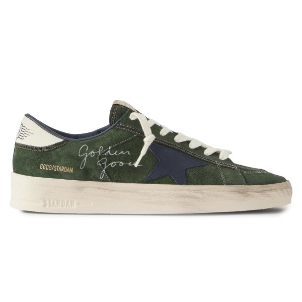Кеди Golden Goose Stardan Con Green/Blue/White GMF00333.F008104.35954