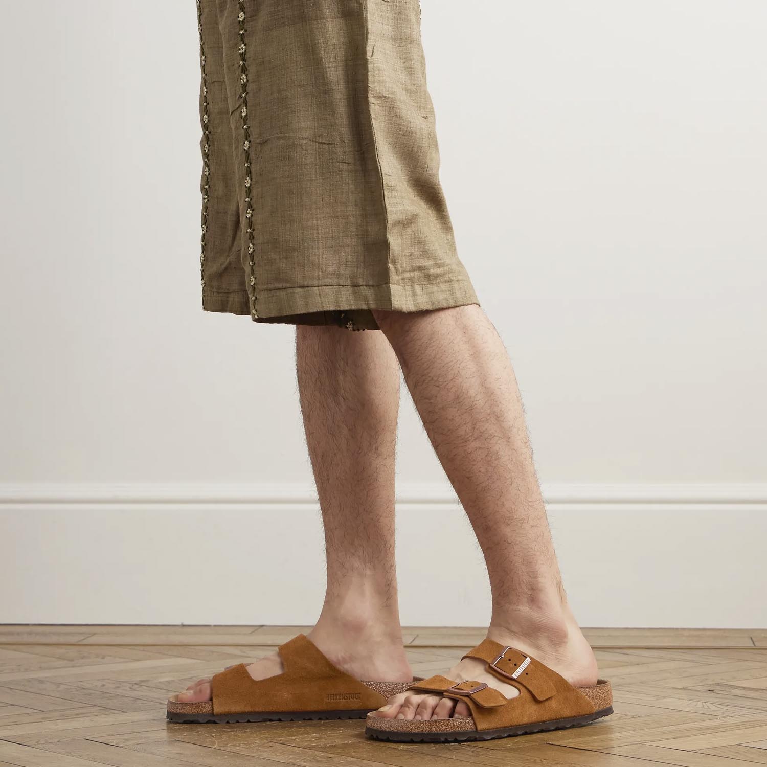 Шлепанцы Birkenstock Arizona Suede Sandals Mink