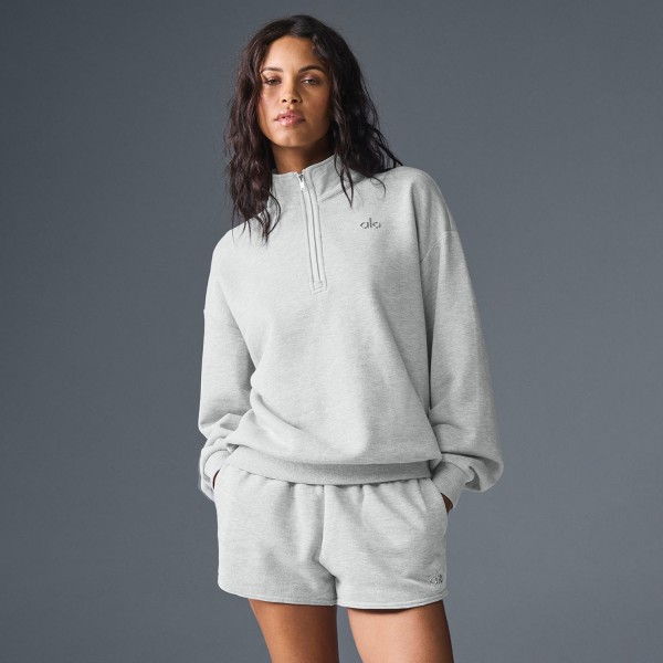 Пуловер Alo U3040RG Athletic Heather Grey