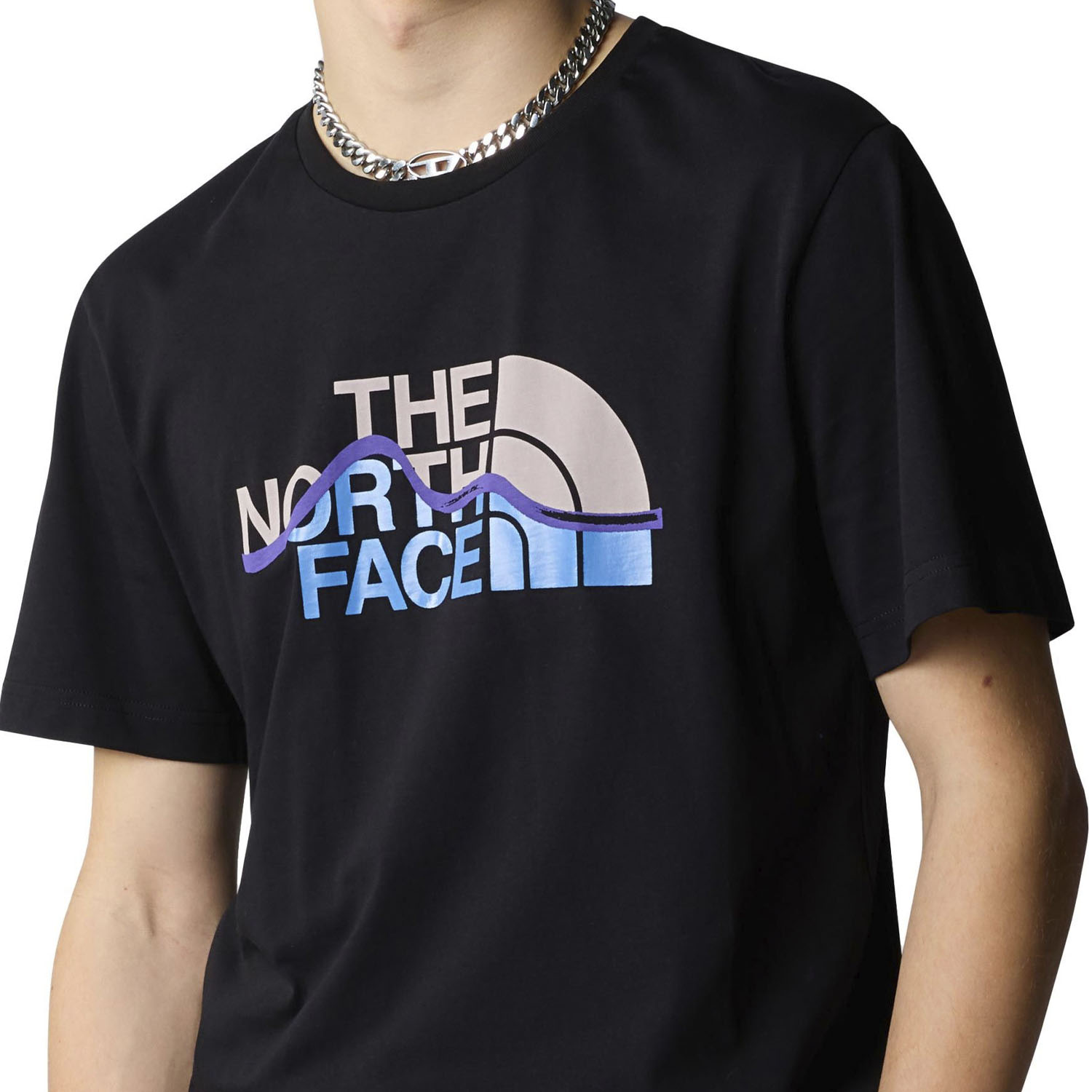 Футболка The North Face M SS Mountain Line Tee TNF Black