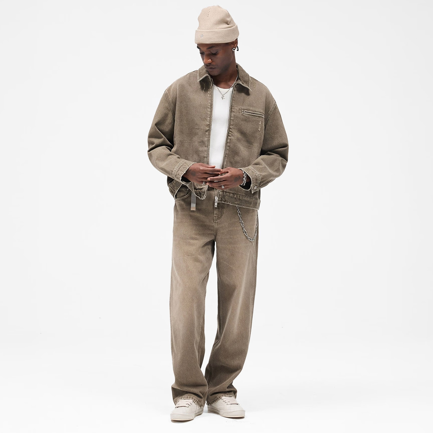 R3 Baggy Denim - Washed Olive